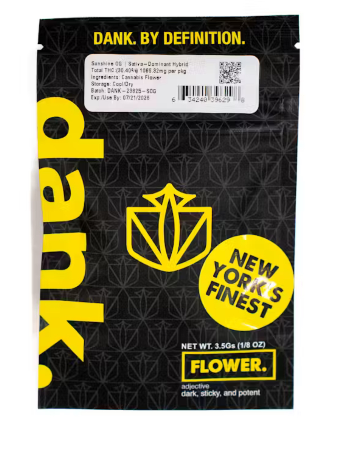 Photograph of product: Sunshine OG - Flower - Dank - 3.5g