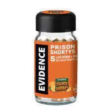 Photograph of product: Orange Sherbet Prison Shortys 5pk Infused Pre-rolls (3.5g) - 