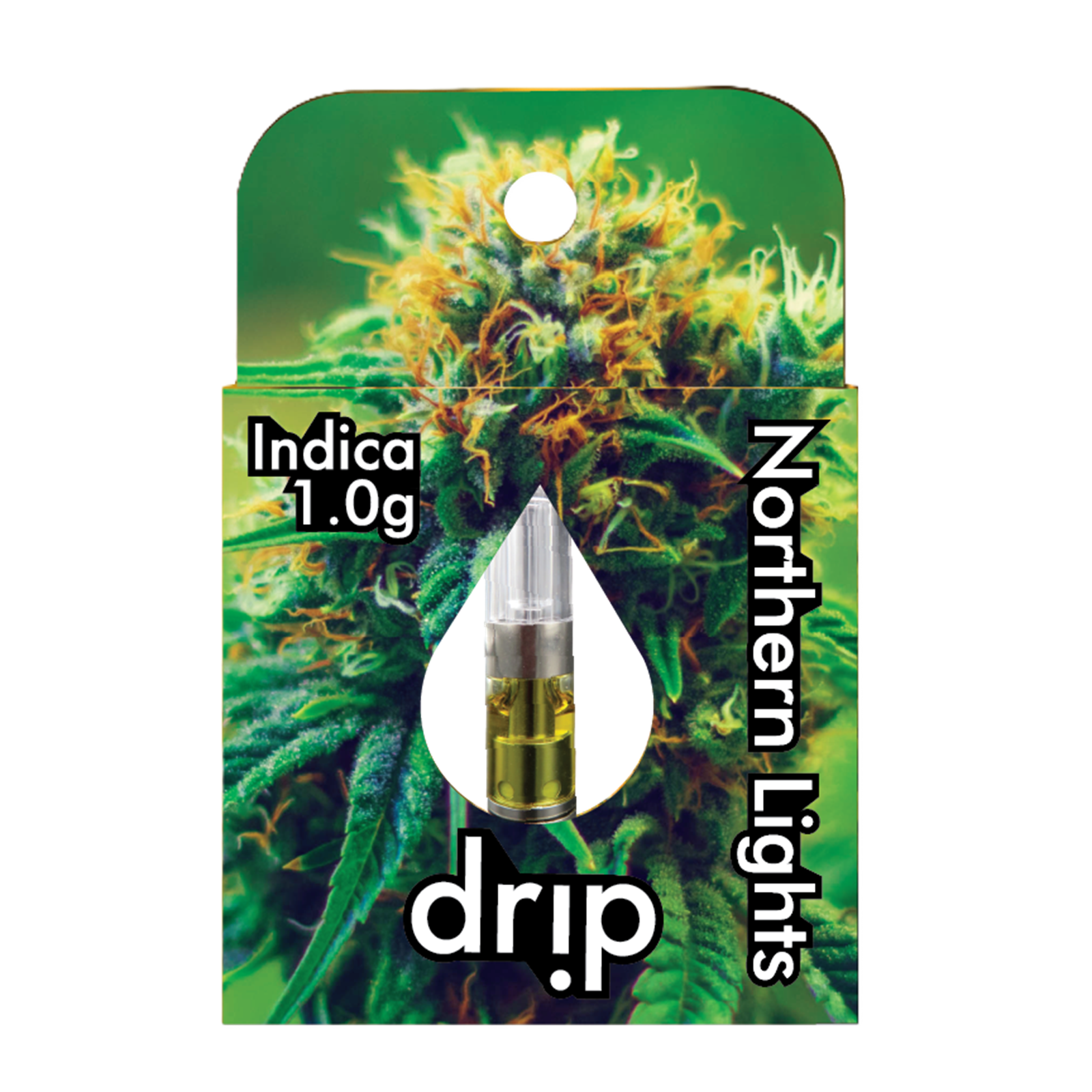 Photograph of product: Drip | Northern Lights | Oui'd | 510 Vape Cartridge | MED