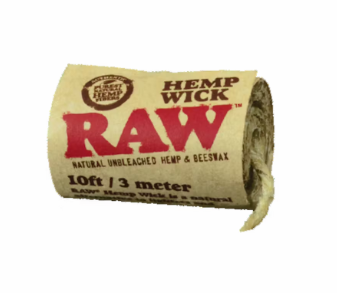 Photograph of product: RAW Hemp Wick | 10FT (TAX INCLUDED)