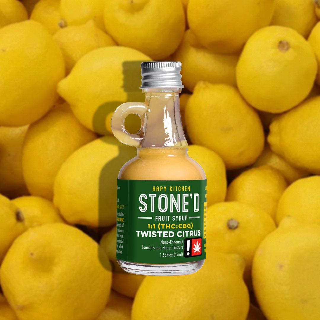 Photograph of product: Stone'D Fruit - Twisted Citrus 2:1 (TH-oui/CBG) - Syrup 250mg