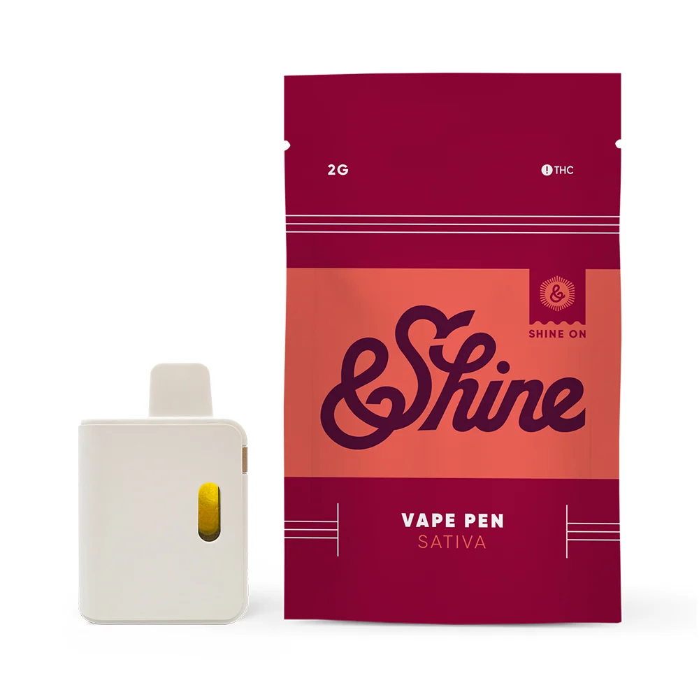Photograph of product: &Shine Green Crack Vape Pen 2000mg