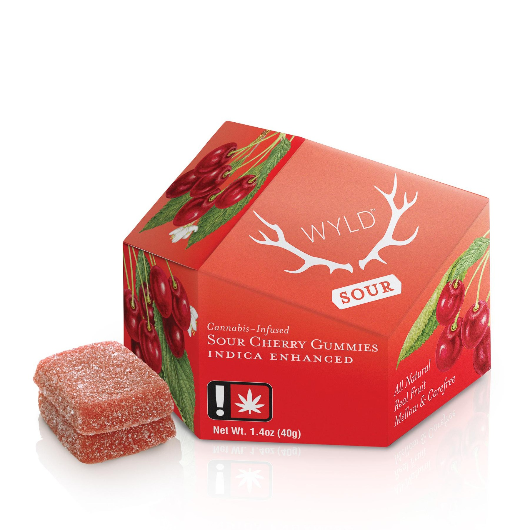 Photograph of product: Wyld: 100mg Sour Cherry - Oui'd
