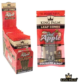 Photograph of product: King Palm Cones Red Apple dogwalkers 3pk