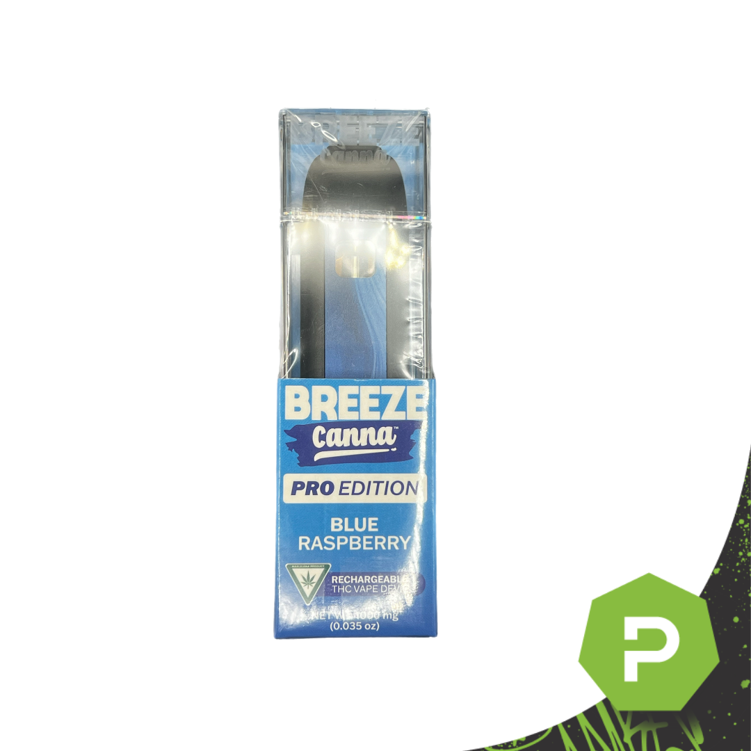 Photograph of product: Breeze Canna Pro Disposable Vape | Blue Raspberry