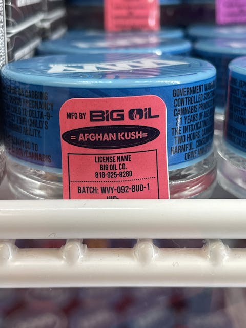 Photograph of product: AFGAN KUSH 1G BUDDER - 