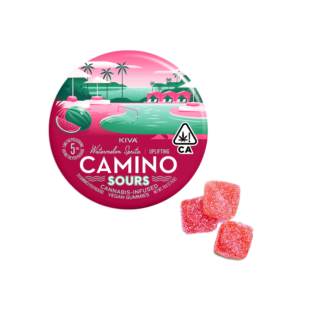 Photograph of product: Camino Sours Watermelon Spritz Uplift - ["100 mg"]