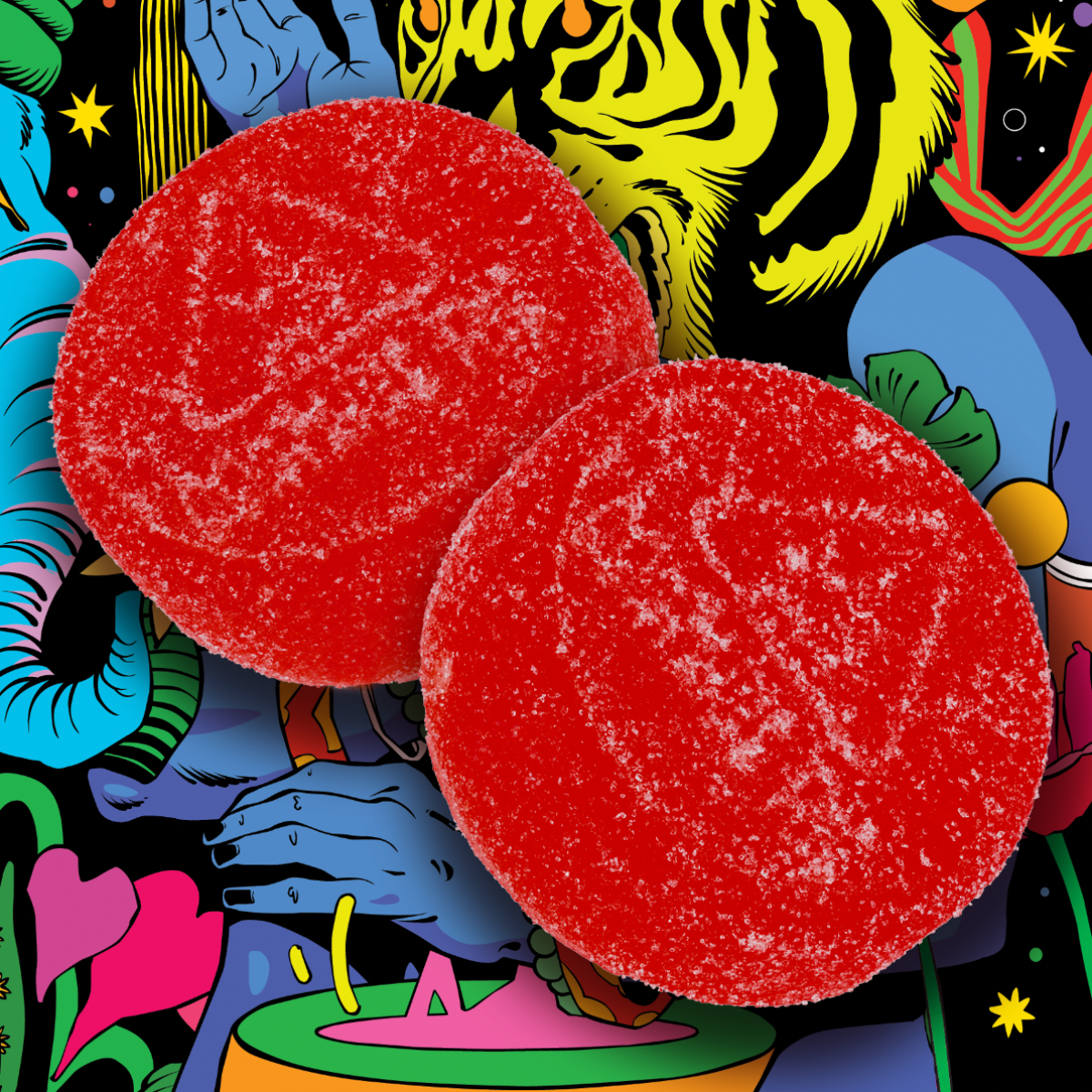 Photograph of product: Sapura | Strawberry Kiwi Gummies | 100mg