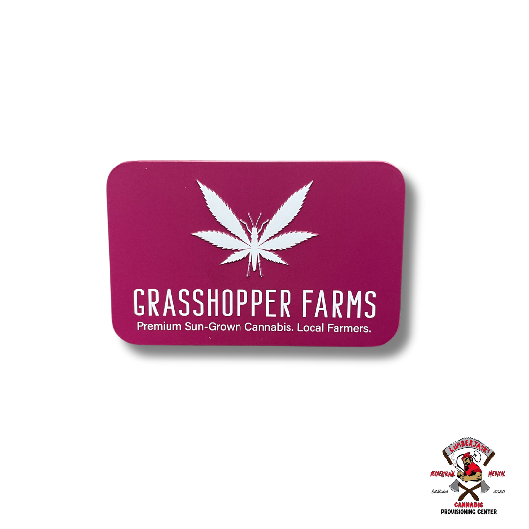 Photograph of product: Grasshopper Farms Infused 5pk x 1g PR - - Wedding Cake - Ind. Hyb.