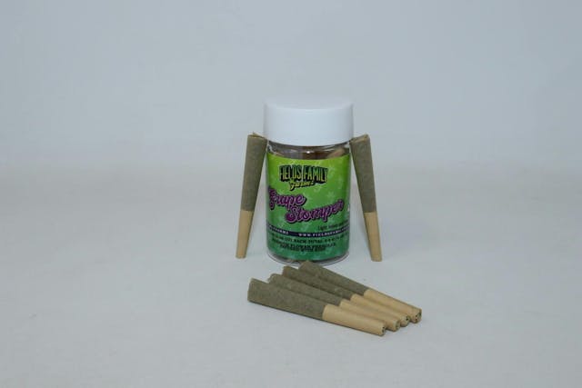 Photograph of product: Grape Stomper 6 Pack Kief Infused Pre-Rolls - 