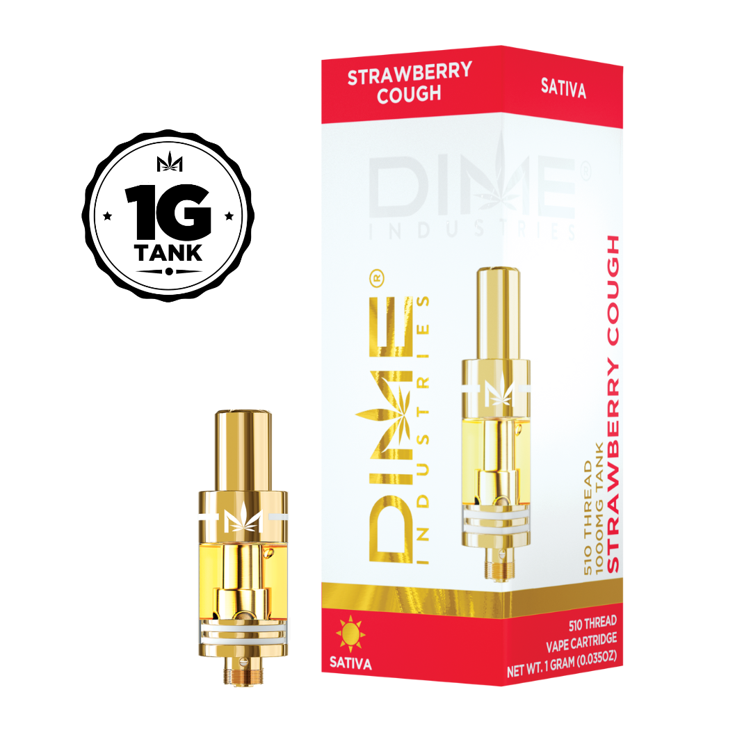 Photograph of product: 1000mg Strawberry Cough Cartridge