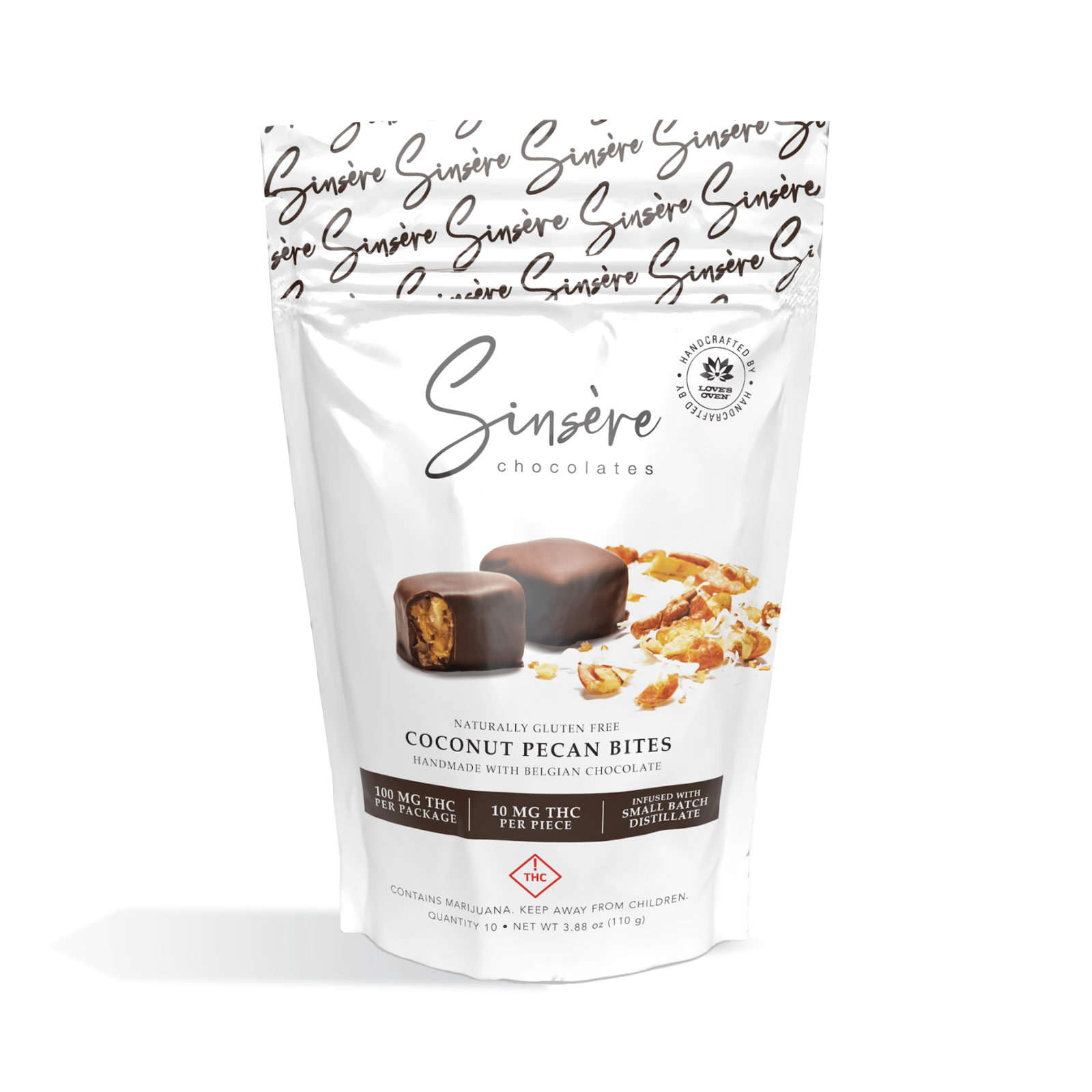 Photograph of product: Loves Oven - Sinsere - Coconut Pecan Bites (H) 100mg