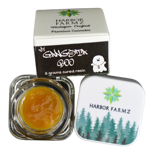 Photograph of product: Harbor Farmz Gangsta Boo Cured Resin 2g