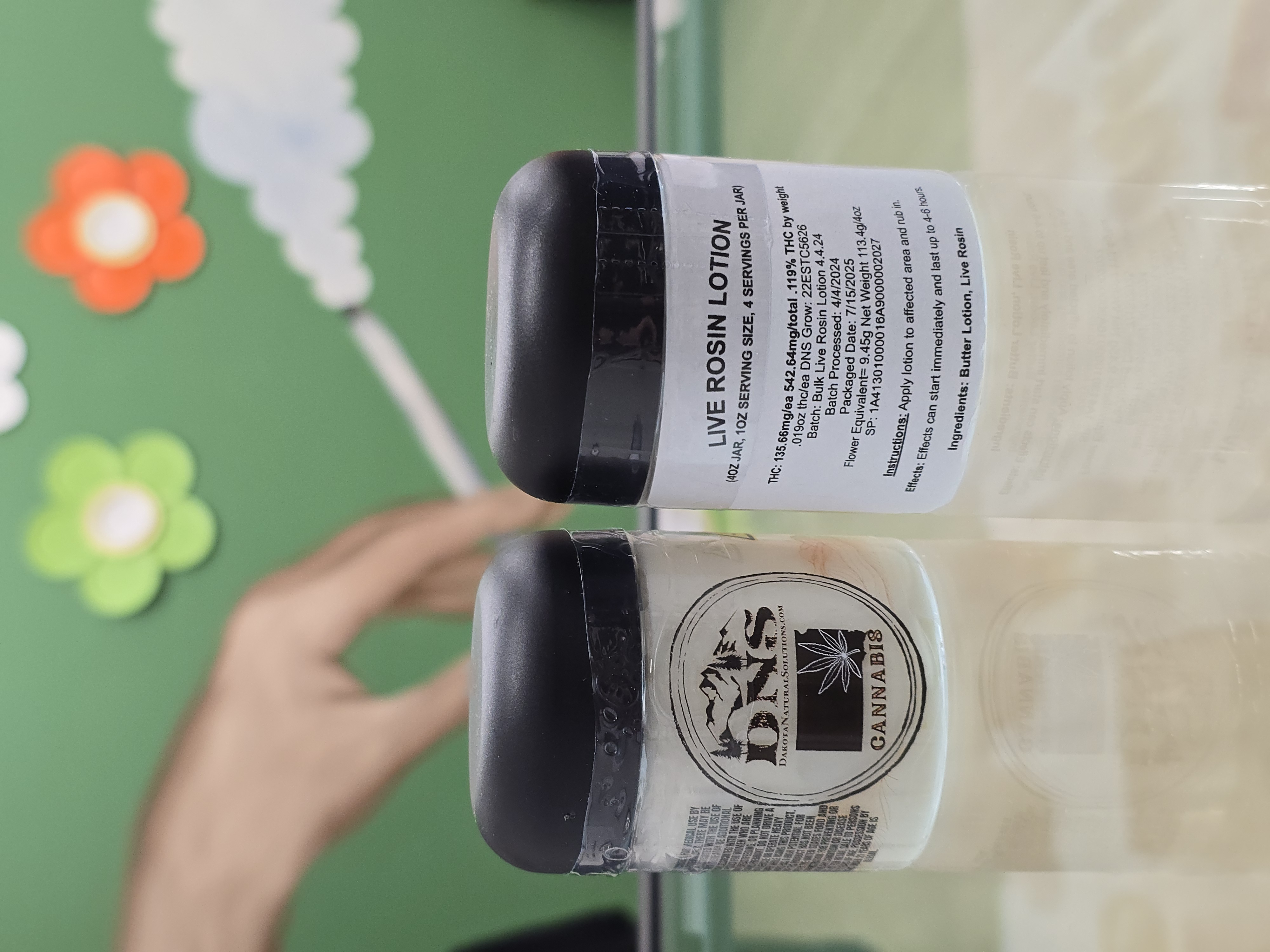 Photograph of product: Topical LIVE ROSIN LOTION