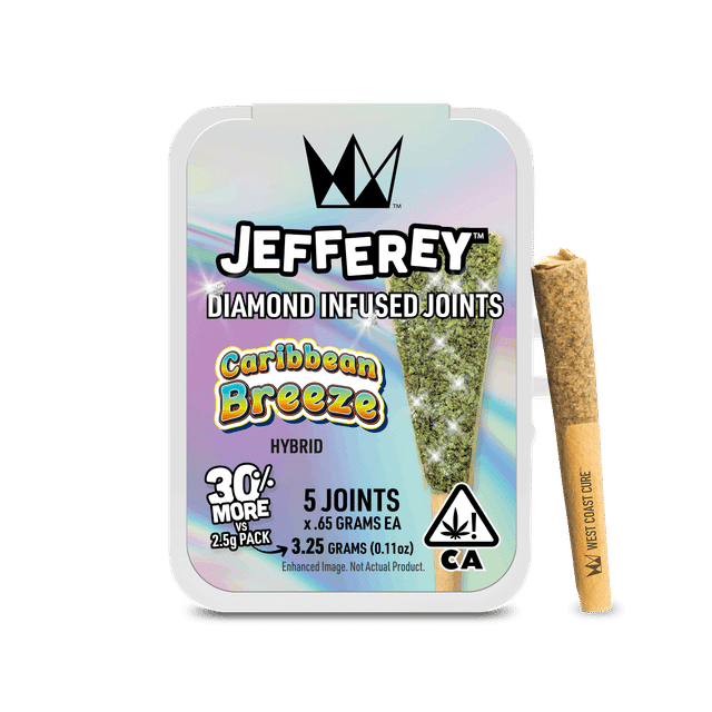 Photograph of product: 5pk Caribbean Breeze Jefferey Pre-rolls - 