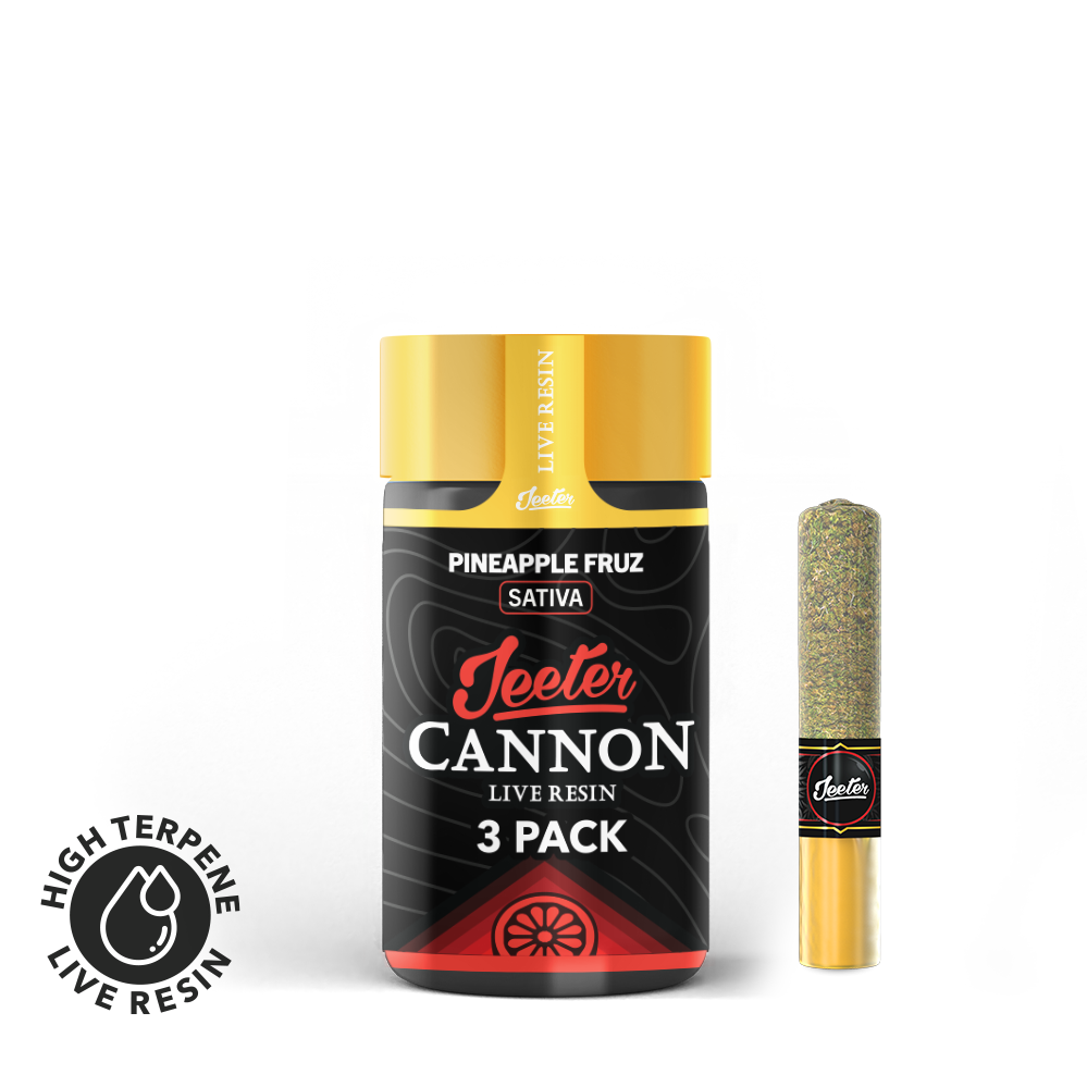 Photograph of instaPanelPhoto: Pineapple Fruz Live Resin Cannon 3-pack | 1.5g