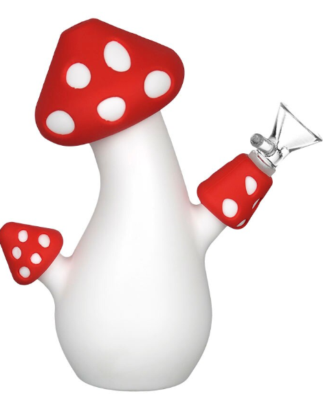 Photograph of product: $25 Aware Amanita Silicone Water Pipe