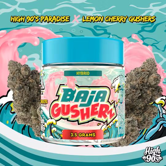 Photograph of product: High 90s: Baja Gushers 1.5g Preroll