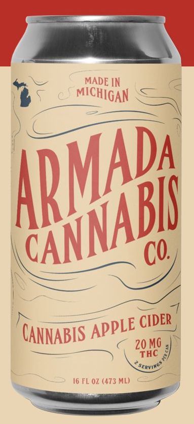 Photograph of product: Armada Oui'd Co - Apple Cider Can - 20mg