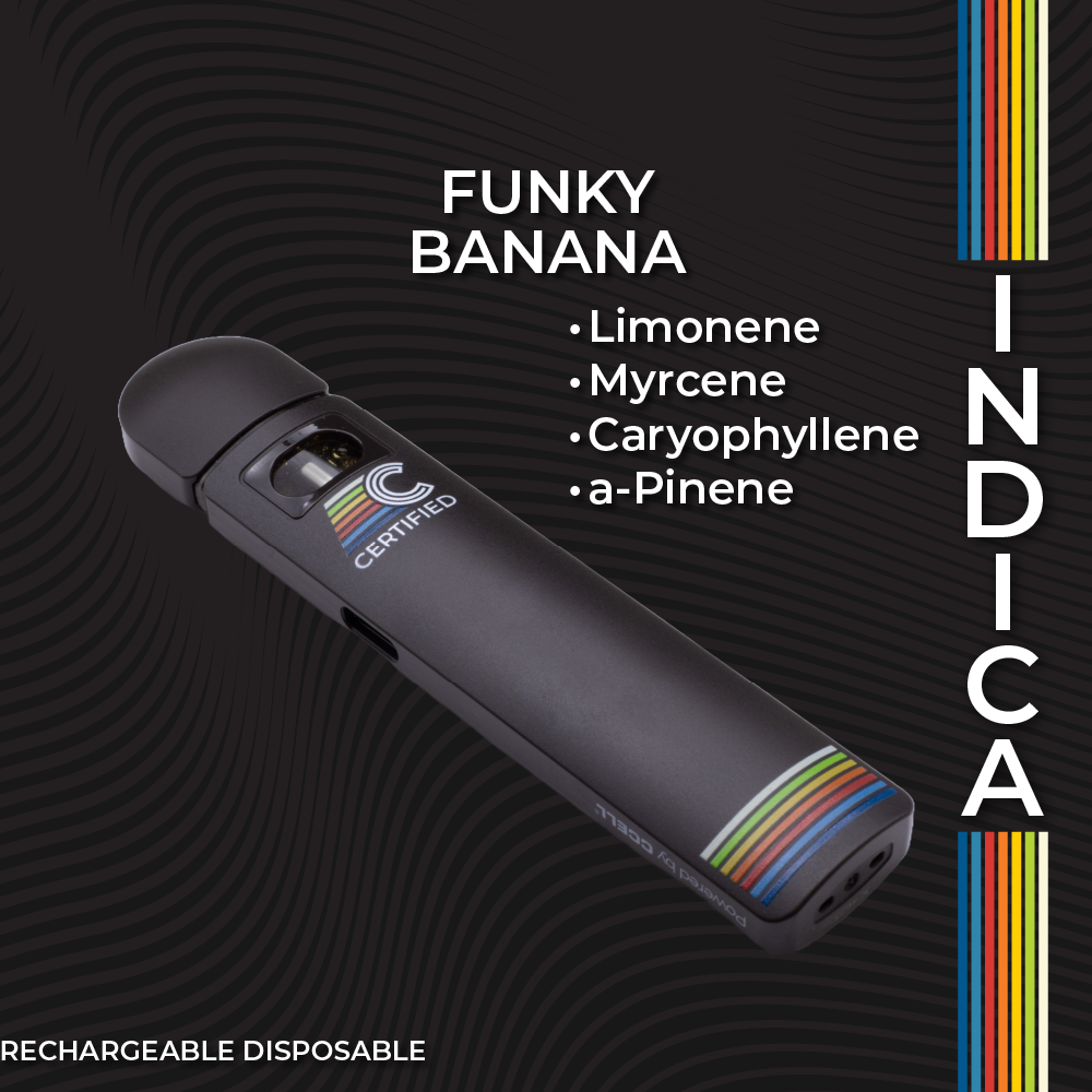 Photograph of product: Funky Banana | Disposable | Flex | 1g