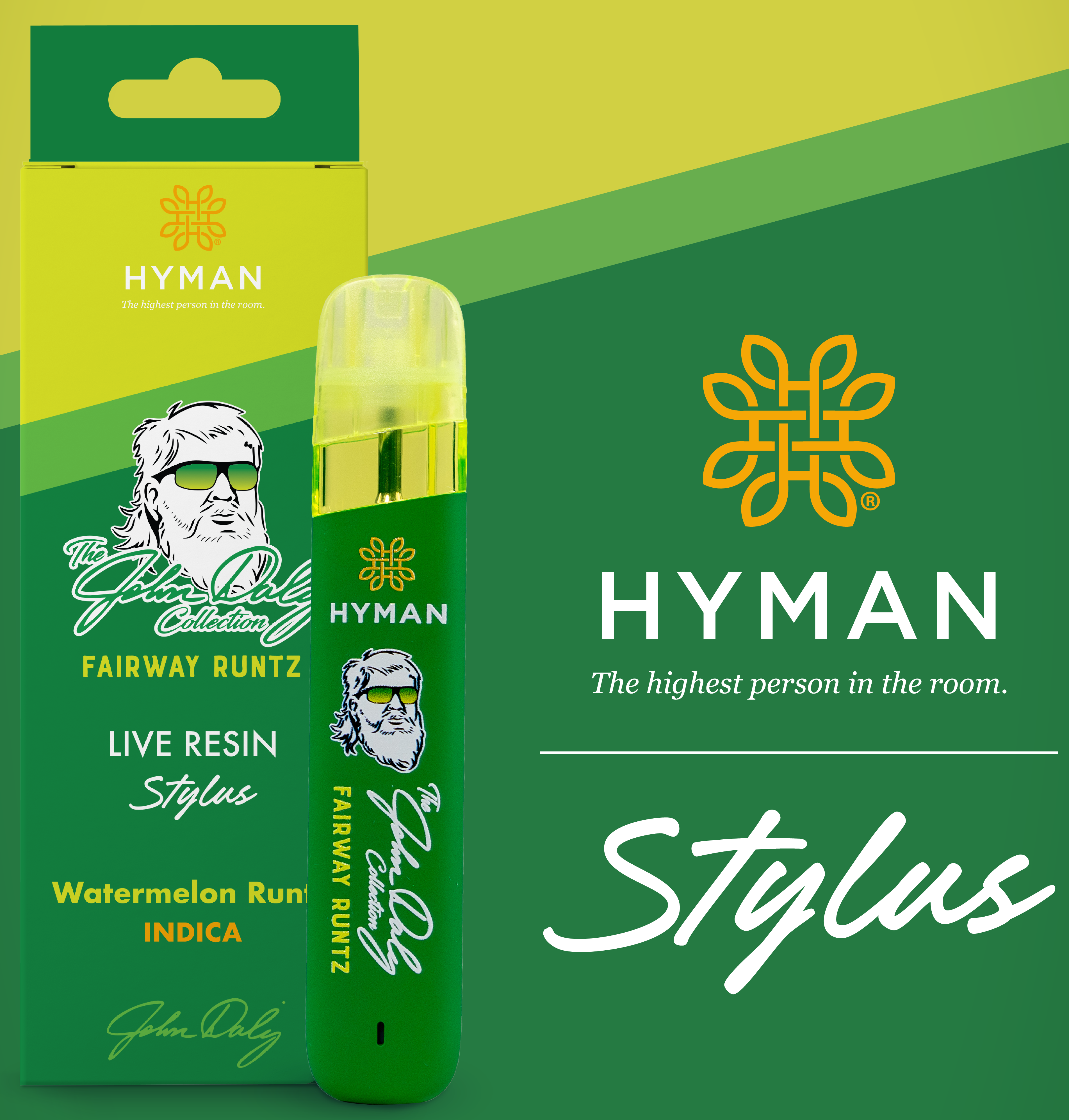 Photograph of product: AU Hyman: Fairway Runtz 1g Live Resin Stylus (I) (The John Daly Collection)