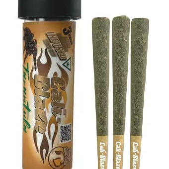 Photograph of product: Tarantula - Watermelon (I) 3pk Kief Dusted Infused Joints