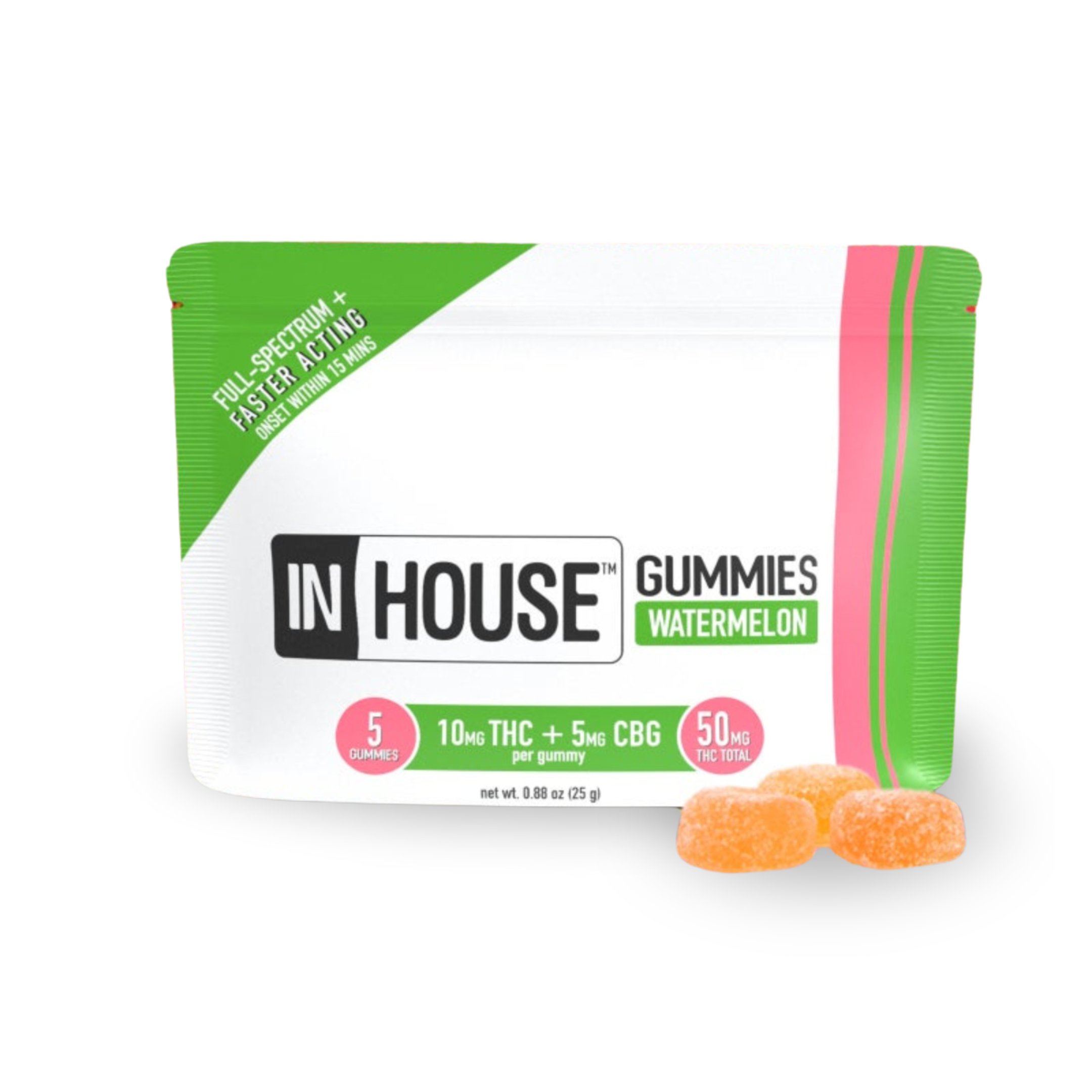 Photograph of product: 2:1 CBG Watermelon | Gummies | 100mg