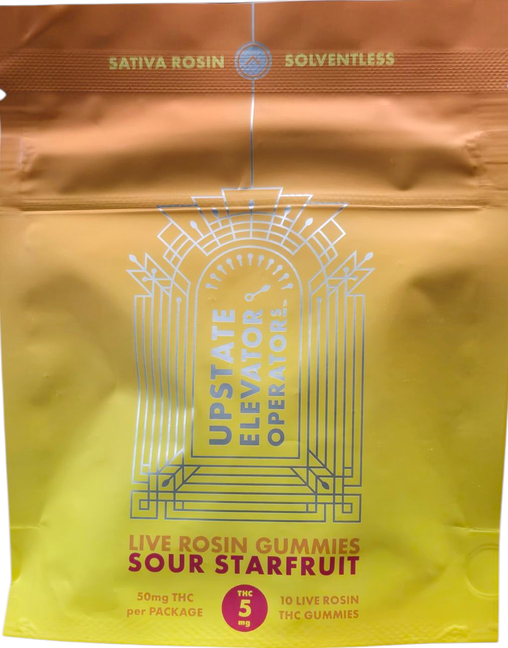 Photograph of product: Upstate Elevator - Sour Starfruit - Live Rosin 50MG TH-oui