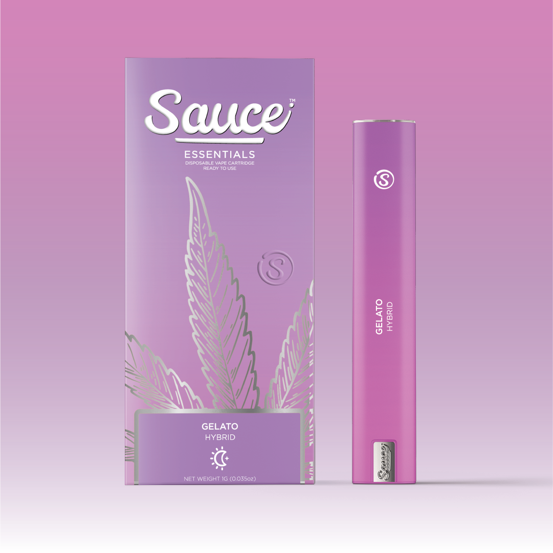 Photograph of product: Sauce Essentials - Gelato (H) - All-In-One Live Resin Cartridge 1g