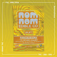 Photograph of product: Nom Nom | Bananarama UPLIFT | TH-oui Gummies | 200mg