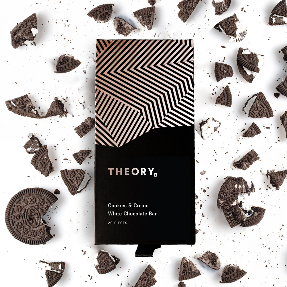 Photograph of product: *Outlet* Cookies & Cream White Chocolate Bar (20pc)
