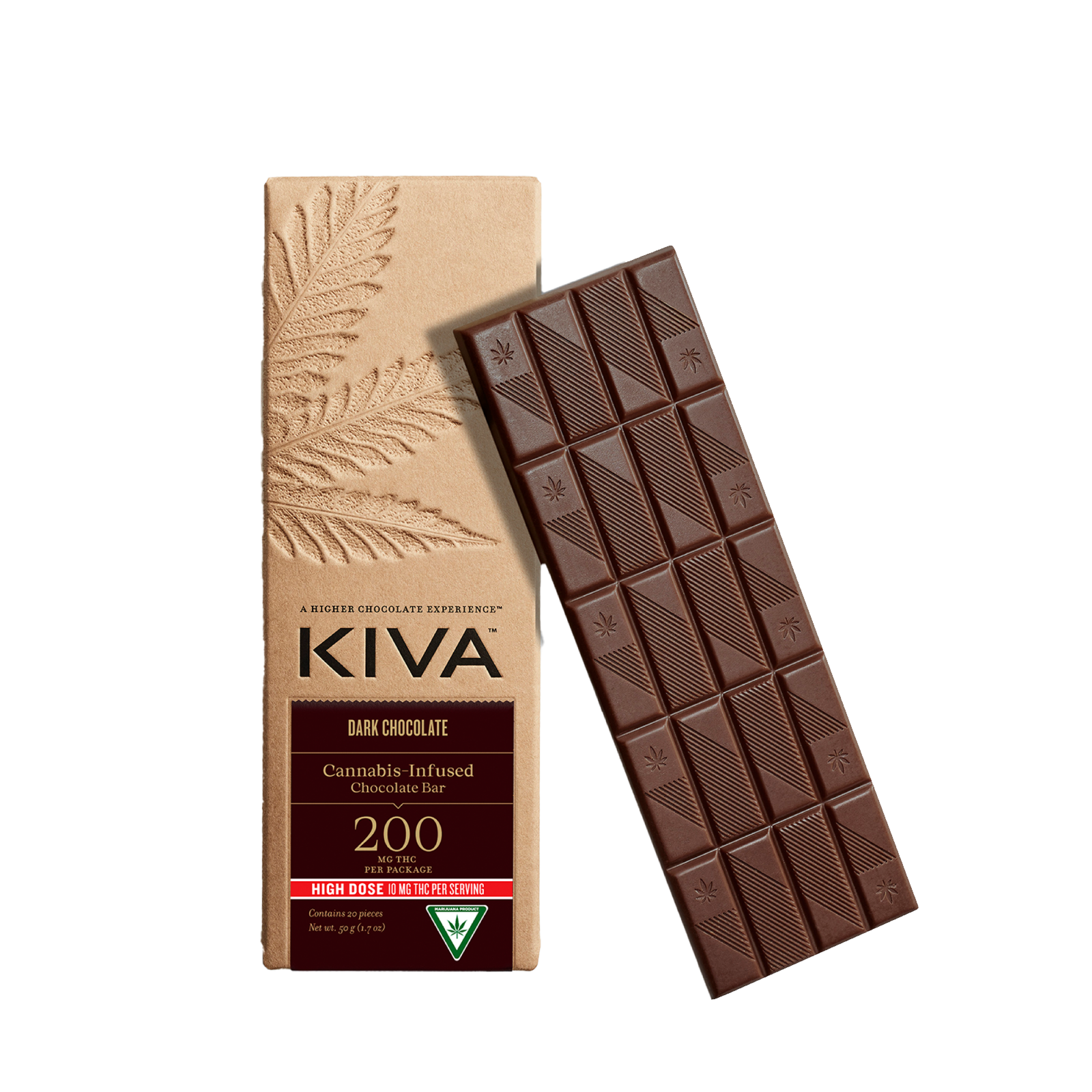 Photograph of product: Dark Chocolate Bar (200mg TH-oui)