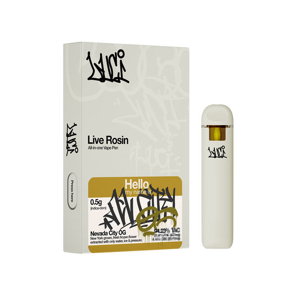 Photograph of product: Nevada City OG Live Rosin Disposable Vape