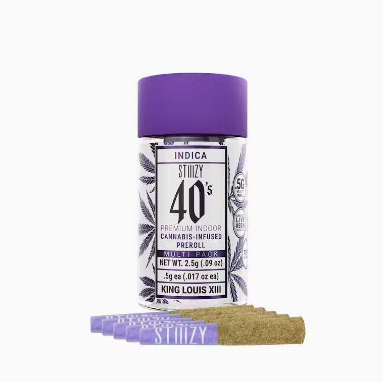 Photograph of product: King Louis XIII 40's Multi Pack Infused Pre-Roll 0.5g x 5pk