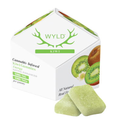 Photograph of product: Gummy | Kiwi | 1:1 TH-oui:TH-ouiV | 5mg 20pk