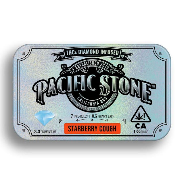 Photograph of product: Starberry Cough | Diamond | 7pk Infused Prerolls - 