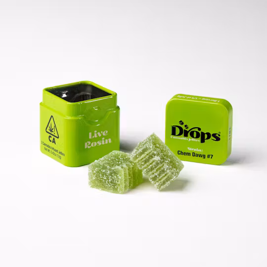Photograph of product: Lime (2pk/100mg) Live Rosin Gummies [H]
