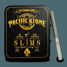 Photograph of product: PACIFIC STONE - PREROLL (SLIMS) 0.35G 20PK - HYBRID - KUSH MINTS