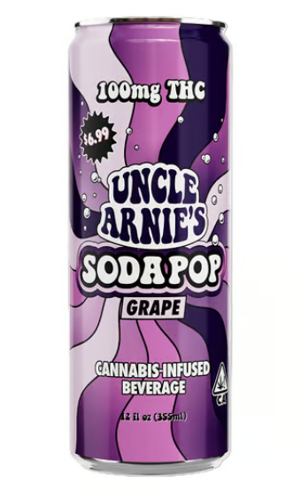 Photograph of Product: Uncle Arnie's | Grape Soda 100mg   100 Mg