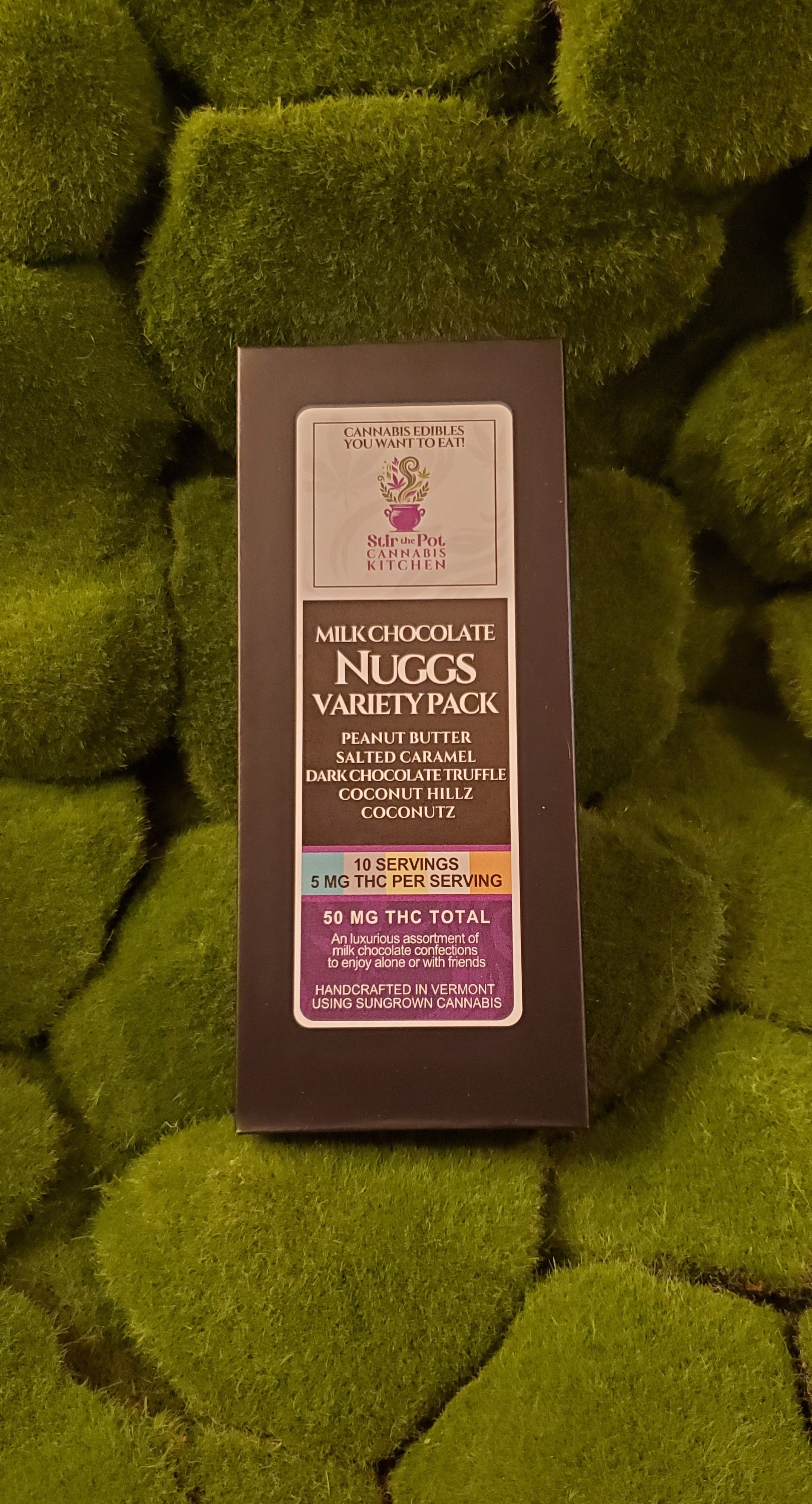 Photograph of product: 50mg Edible Pack | Milk Chocolate Nuggs Variety Pack | Stir The Pot Oui'd Kitchen
