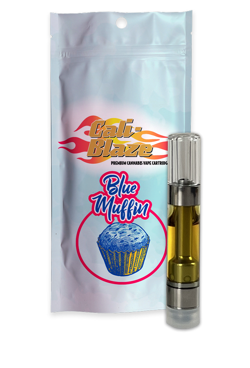 Photograph of product: Cali Blaze | Blue Muffin 510 Distillate Cartridge