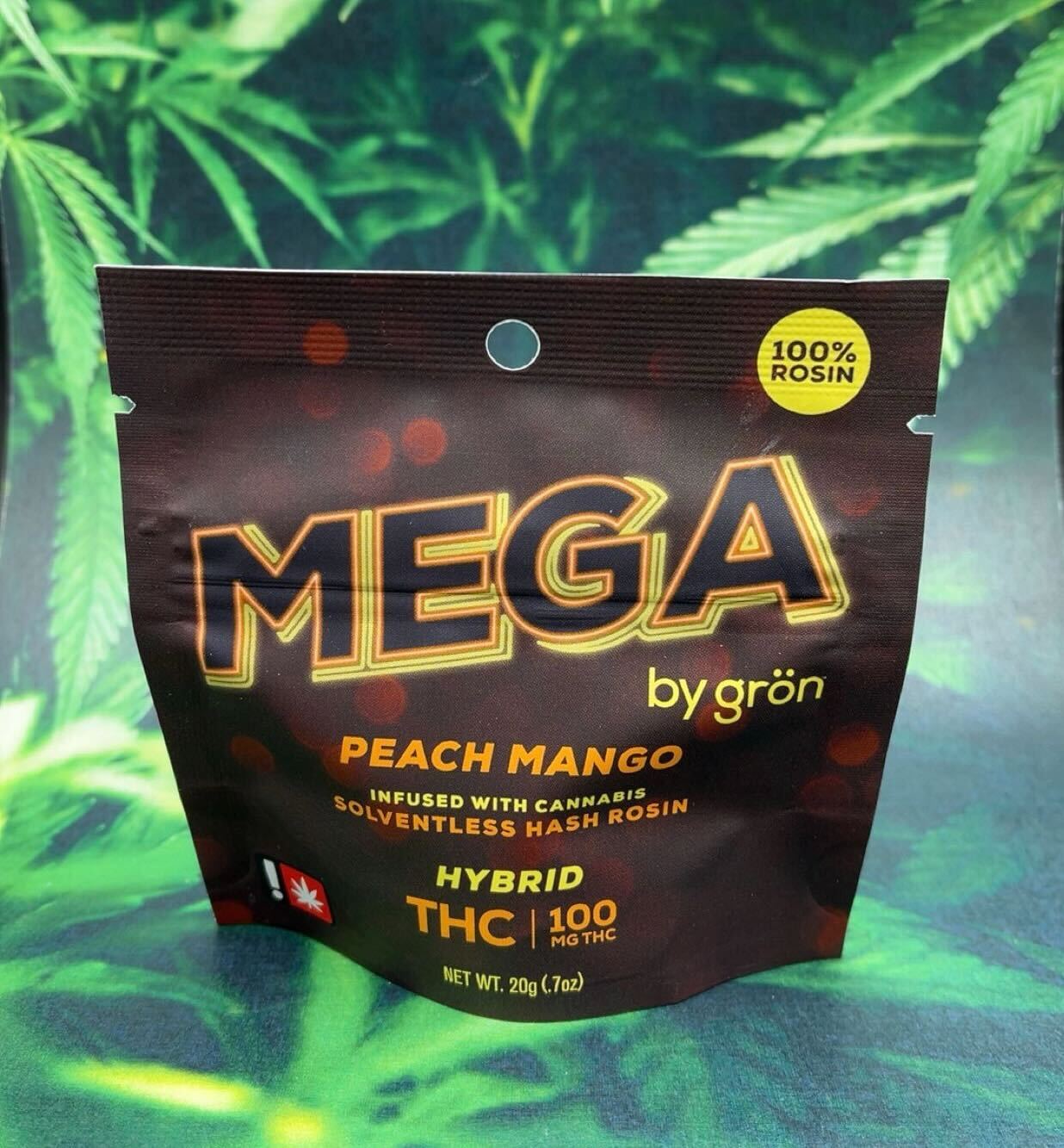 Photograph of product: au chocolat Resin Gummy | Peach Mango | 100mg