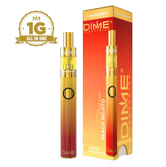 Photograph of product: Dime Live Reserve - Peach Mojito All In One Device (S) 1g