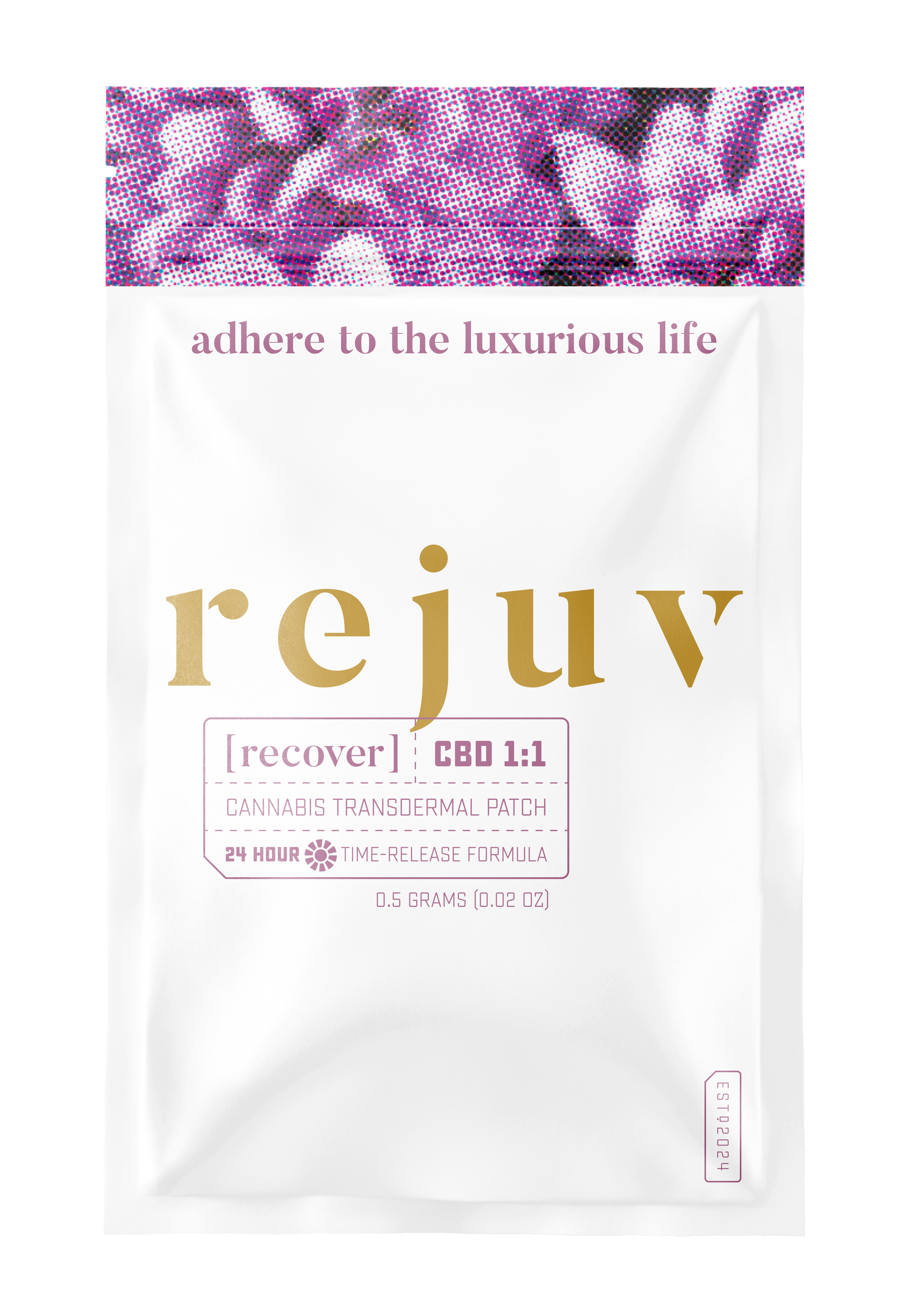 Photograph of product: rejuv | Recover CBD 1:1 Transdermal Patches | 4 Pack