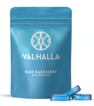 Photograph of product: VALHALLA - Blue Raspberry Edibles Soft Lozenges 10pk/100mg [I]