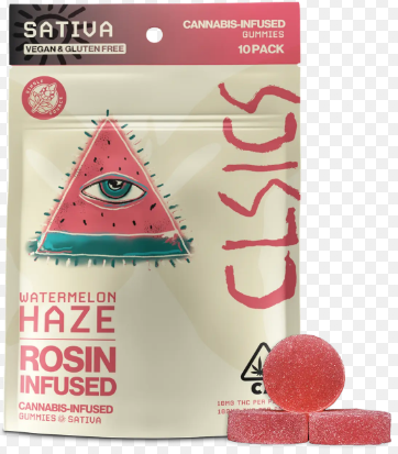 Photograph of product: CLSICS Watermelon Haze Gummies $27 | Non-Oui'd Accessory $18.5 | Oui'd Good $1.5 | Excise Tax $0.23