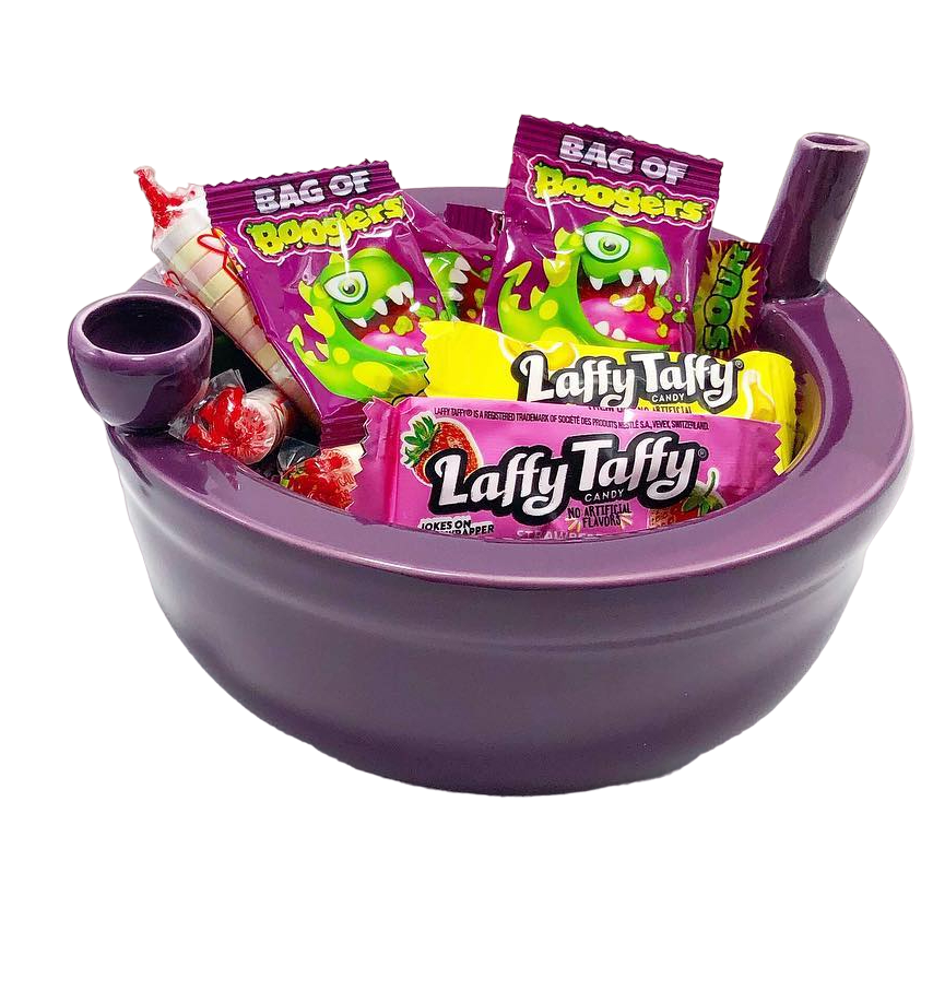 Photograph of product: Ceramic Cereal Bowl Pipe - Artist; Fashioncraft - Purple
