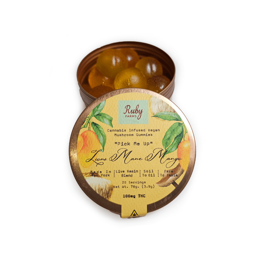 Photograph of product: Ruby Farms | Lion's Mane Mango | 100mg