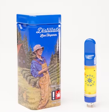 Photograph of product: Cartridge - 1g Smoky Flower Dist. - Purple Punch