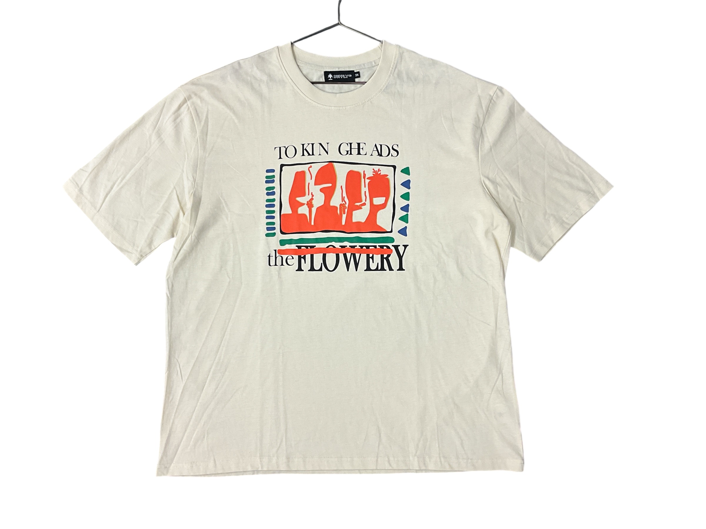 Photograph of product: The Flowery Tokin Heads Cream T Shirt